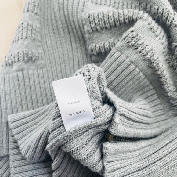 Pendleton Women’s Sweater Vest Gray Sleeveless Mock Neck Full Zip Size XL - Picture 4 of 6